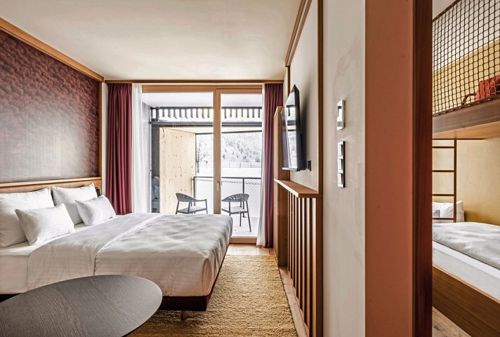 Falkensteiner Family Hotel Montafon - Wohnbeispiel Deluxe Suite (Zimmercodierungen DD1 & WD1)