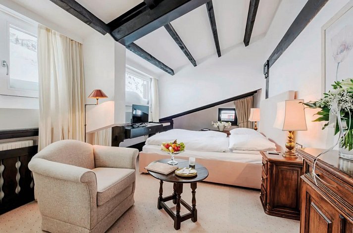 A-ROSA Thurnher’s Alpenhof Zürs - Wohnbeispiel Doppelzimmer Deluxe (Zimmercodierungen DD1, DD2 & DD3)
