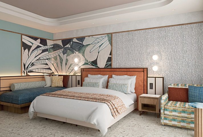 Trendy Perge Resort & Suites - Modellbild Wohnbeispiel Doppelzimmer Deluxe (Zimmercodierungen DDG, DCG, DDC & DCC)