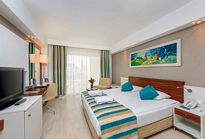 Sunis Evren Beach Resort Hotel & SPA - Wohnbeispiel Doppelzimmer Landblick (Zimmercodierungen DBL & DCL)