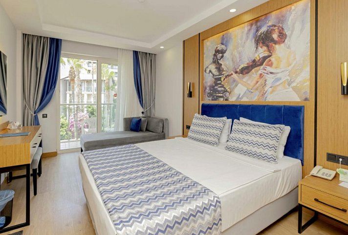 Sealife Buket Resort & Beach - Wohnbeispiel Doppelzimmer Gartenblick (Zimmercodierungen DBG & DCG)