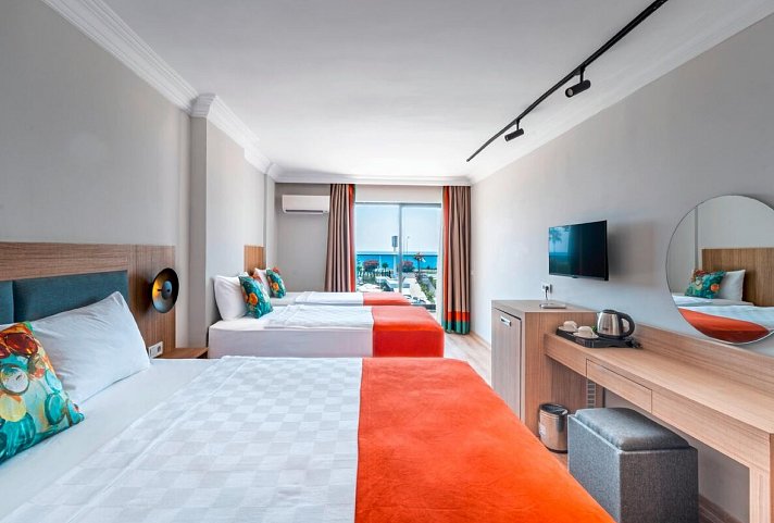 Nova Life Hotel - Wohnbeispiel Doppelzimmer Meerblick (Zimmercodierungen DBM & DCM)