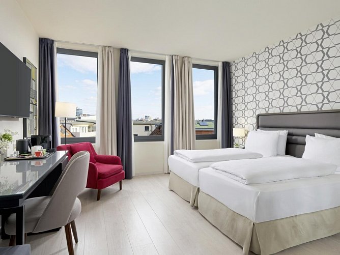 H10 Berlin Ku'Damm - Wohnbeispiel Doppelzimmer Deluxe (Zimmercodierung DD1)