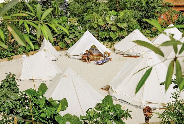 Tropical Islands - Wohnbeispiel Zelt Indoor (Zimmercodierungen CB2 & CB4)