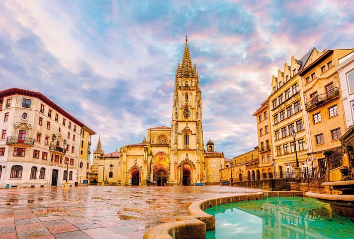 Zauberhafte Natur und reizvolle Städte Nordspaniens - Kathedrale von Oviedo