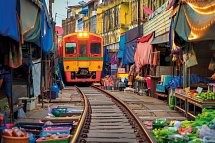 Höhepunkte Thailands - Railway Market