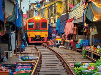Höhepunkte Thailands - Railway Market