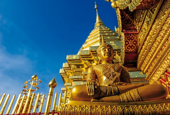 Nord-Thailand mit Goldenem Dreieck (Gruppenreise) - Chiang Mai, Wat Phra That Doi Suthep