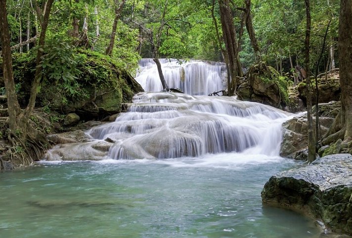 Route des Südens - von Bangkok nach Phuket (Gruppenreise) - Erawan Wasserfälle