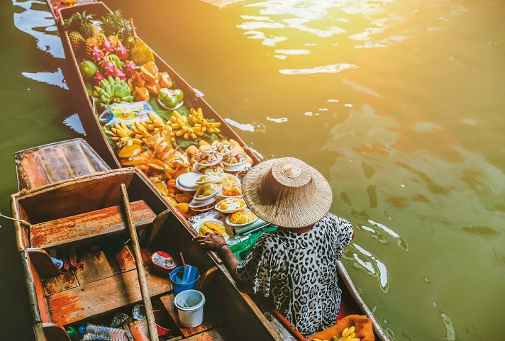 Nord-Thailand Kaleidoskop (Gruppenreise, ohne Bangkok) - Schwimmender Markt Damnoen Saduak
