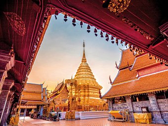 Glanzpunkte Thailands - Wat Phra That Doi Suthep, Chiang Mai