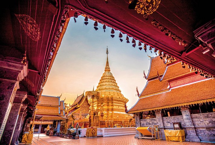 Glanzpunkte Thailands - Wat Phra That Doi Suthep, Chiang Mai