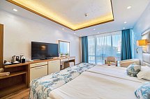 Bilyana Beach Hotel - Wohnbeispiel Doppelzimmer seitl. Meerblick (Zimmercodierungen DBN & DQN)