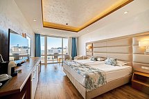 Bilyana Beach Hotel - Wohnbeispiel Doppelzimmer seitl. Meerblick (Zimmercodierungen DBN & DQN)
