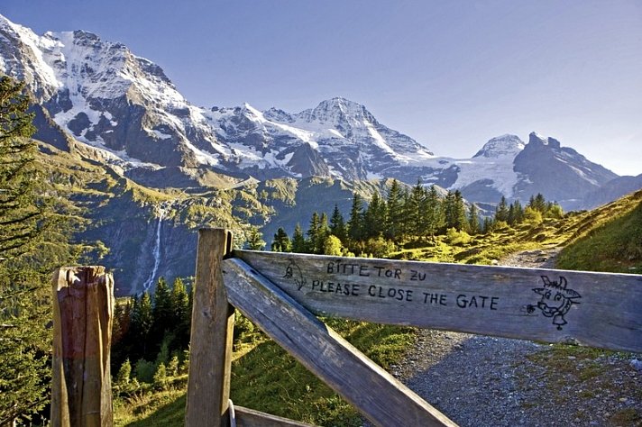 Die idyllische Bergwelt der Jungfrauregion