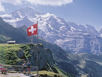 Die schönsten Berge der Schweizer Alpen - Aussicht auf Jungfraujoch