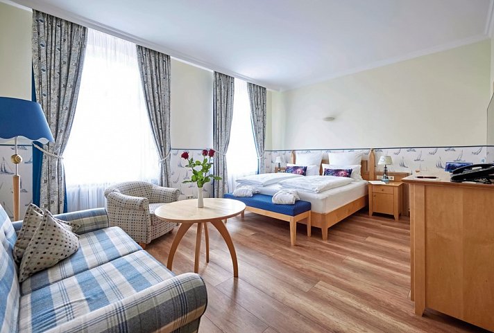 Inselhotel VierJahresZeiten - Wohnbeispiel Doppelzimmer (Zimmercodierung DB1)
