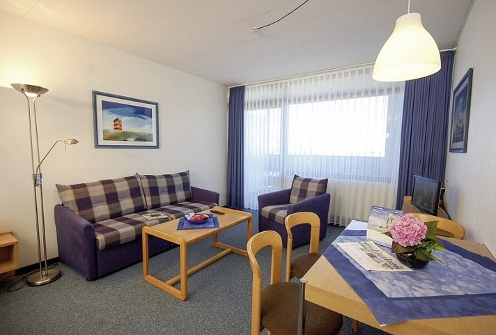 Aquantis Bensersiel Hotel & Ferienwohnungen - Wohnbeispiel Studio (Zimmercodierung SB1)