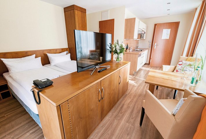 Hotel Atlantic Juist - Wohnbeispiel Studio (Zimmercodierung SB1)