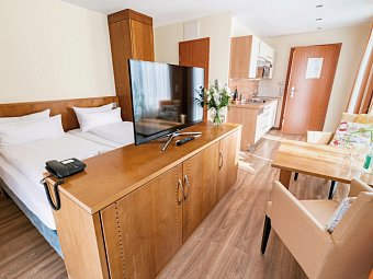 Hotel Atlantic Juist - Wohnbeispiel Studio (Zimmercodierung SB1)