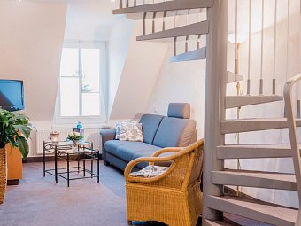 Hotel Leuchtfeuer - Wohnbeispiel Appartement 1 Schlafzimmer (Zimmercodierung AB1)