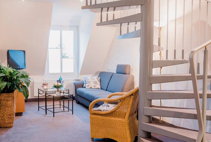 Hotel Leuchtfeuer - Wohnbeispiel Appartement 1 Schlafzimmer (Zimmercodierung AB1)