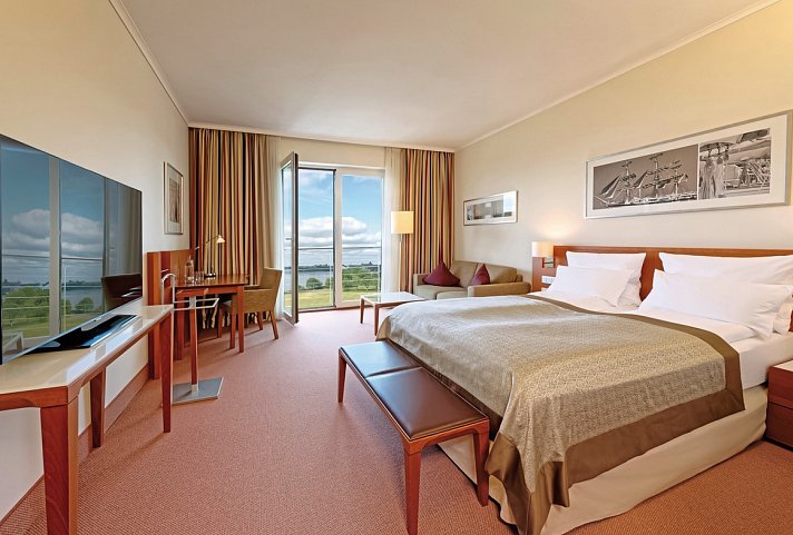 ATLANTIC Hotel Wilhelmshaven - Wohnbeispiel Doppelzimmer Komfort Landblick (Zimmercodierung DFL)