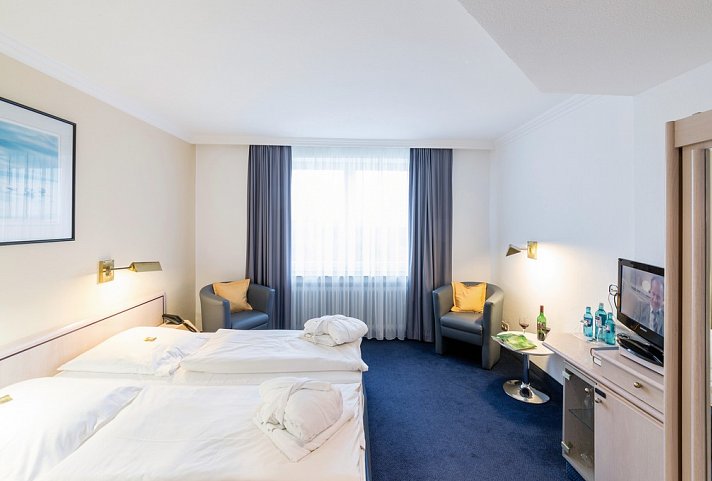 Nordsee-Hotel Deichgraf - Wohnbeispiel Doppelzimmer Landseite (Zimmercodierung D1L)