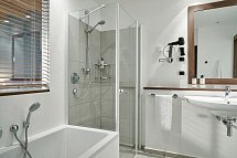 Garberhof - Badbeispiel Doppelzimmer Maletum (Zimmercodierung DB1)