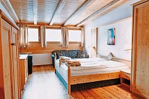 Bergschlössl - Wohnbeispiel Doppelzimmer Ritterkammer (Zimmercodierung FB1)