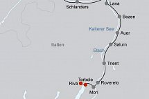 Von Meran zum Gardasee