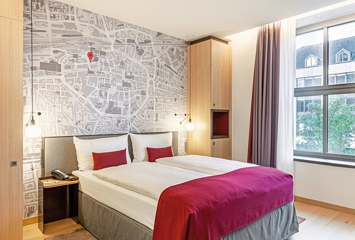 IntercityHotel Dortmund - Wohnbeispiel Doppelzimmer Business (Zimmercodierungen DB1 & DC1)