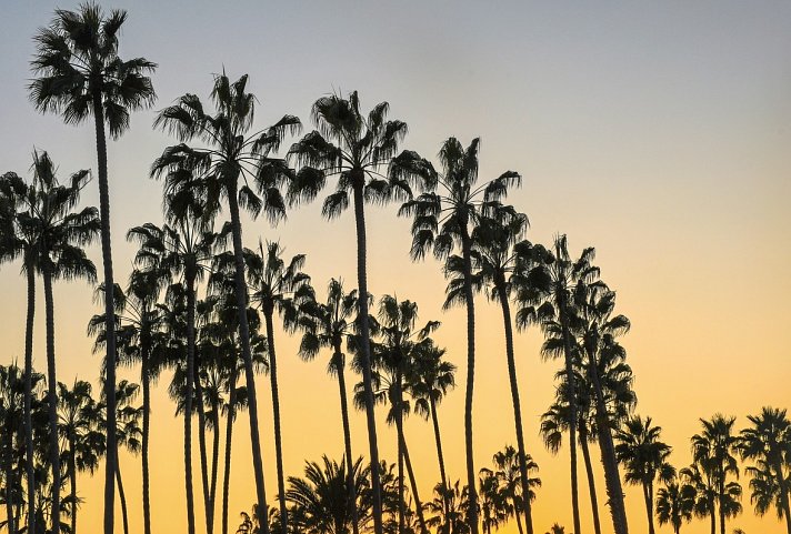 Legendäre Route 66 - Sonnenuntergang in Kalifornien