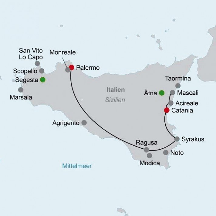 Autotour Kulturelles Sizilien