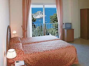 Villa Bianca Resort - Wohnbeispiel Doppelzimmer Meerblick (Zimmercodierung DBM)