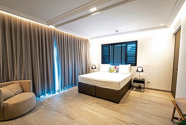 Blue Bay Curaçao Golf & Beach Resort - Wohnbeispiel Two Bedroom The Shore Beachfront Luxury Apartment (Zimmercodierung OB2)