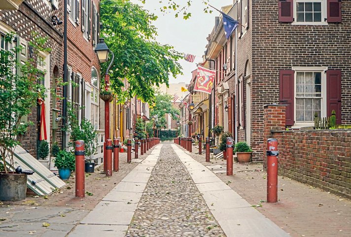 Highlights der Ostküste - Elfreth's Alley, Philadelphia