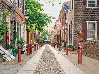 Highlights der Ostküste - Elfreth's Alley, Philadelphia