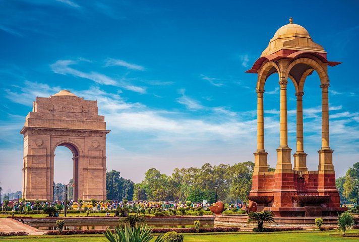 Höhepunkte Rajasthans - Delhi, India Gate