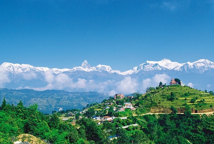 Klassisches Indien und Nepal (Gruppenreise) - Himalaya-Gebirge nahe Pokhara