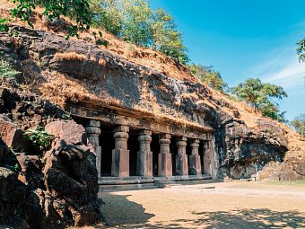 Tiger, Tempel, Taj Mahal - Elephanta-Höhlen, Mumbai