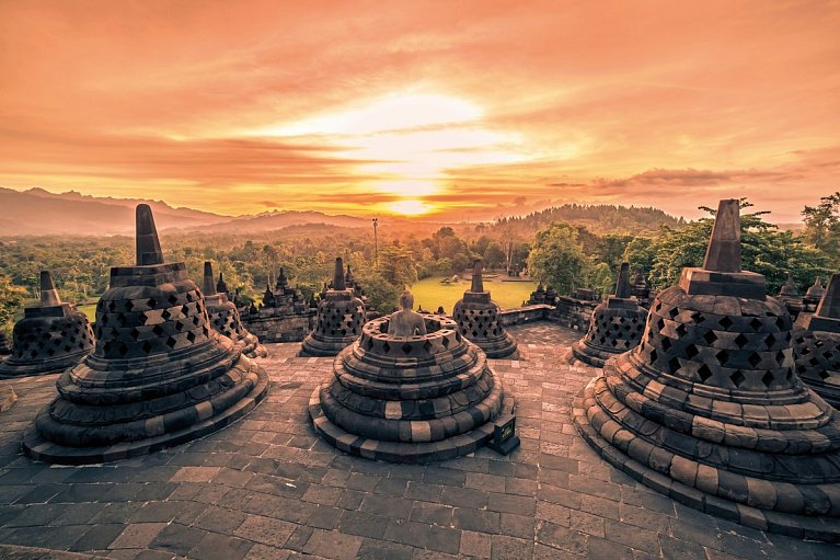 Klassische Höhepunkte Javas (Privatreise, ab/bis Südbali) - Borobudur