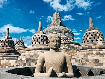 Klassische Höhepunkte Javas (Privatreise, ab/bis Südbali) - Borobudur Tempel, Yogyakarta