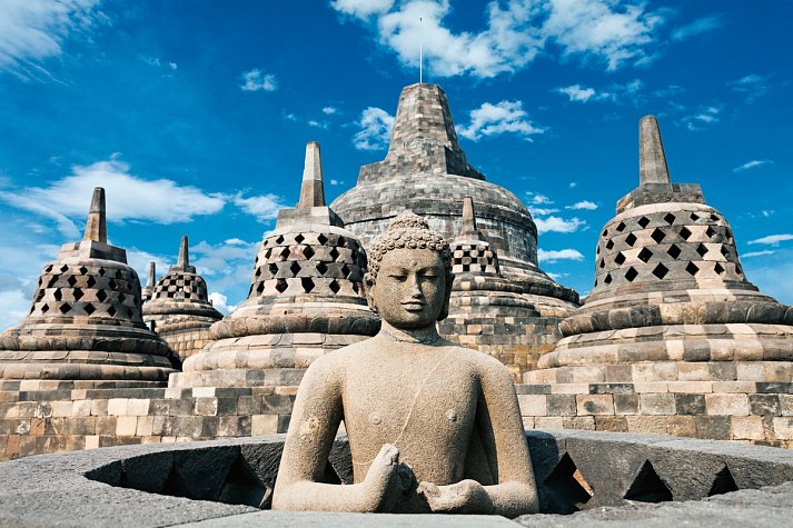 Klassische Höhepunkte Javas (Gruppenreise, ab/bis Südbali) - Borobudur Tempel, Yogyakarta