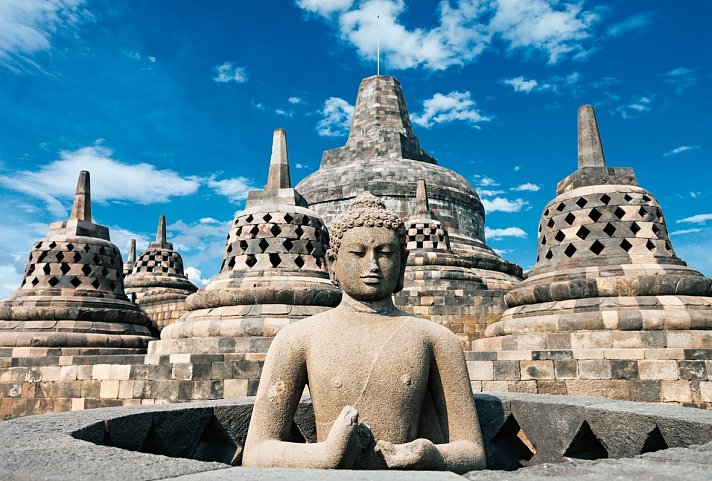 Klassische Höhepunkte Javas (Gruppenreise, ab/bis Südbali) - Borobudur Tempel, Yogyakarta