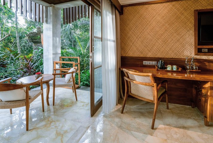 Arkamara Dijiwa Ubud - Wohnbeispiel Arkamara Suite Jungle (Zimmercodierung WB1)