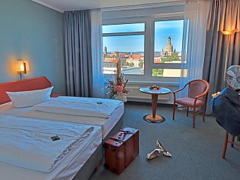 Hotel am Terrassenufer - Wohnbeispiel Doppelzimmer Standard (Zimmercodierung DG1)
