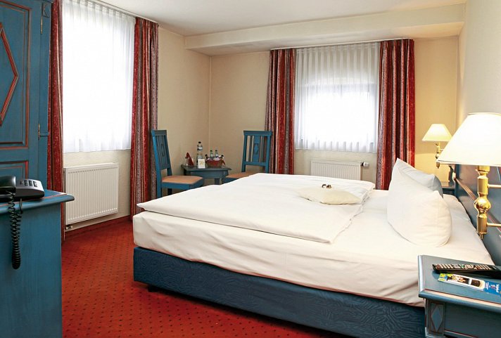 Buntes Haus Hotel Erbgericht - Wohnbeispiel Doppelzimmer Bergmann (Zimmercodierung DB1)