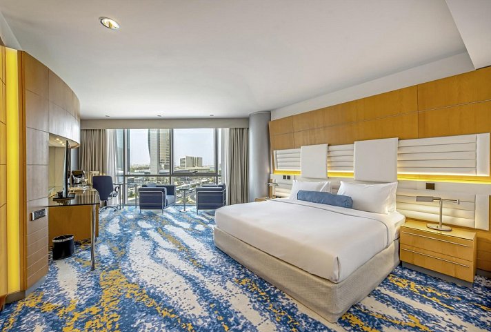 Mövenpick Dubai Creek - Wohnbeispiel Deluxe Room (Zimmercodierung UD1)
