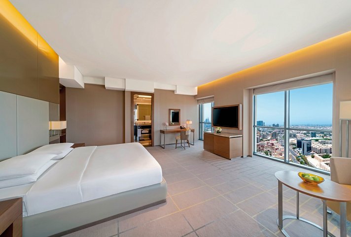 Hyatt Regency Dubai Creek Heights - Wohnbeispiel Deluxe King (Zimmercodierung DD1)
